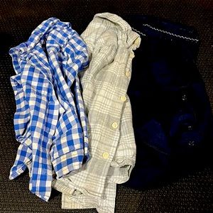 Lot of 3 boys button down shirts size 4